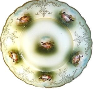 Vintage To Antique Johnson Bros Handpainted Pheasant Plate